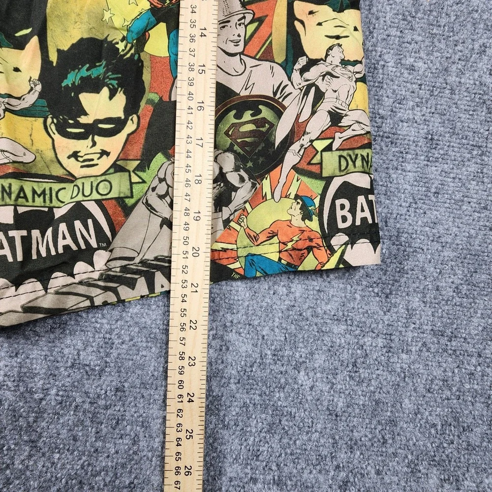 DC Comics Justice League Board Shorts Mens XL Batman Superman Flash Swim Trunks